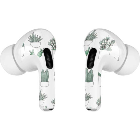 Succulent Pattern AirPods Skins